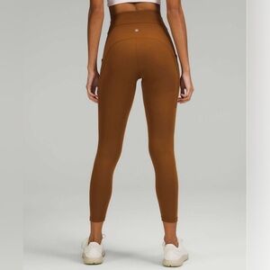 LULULEMON- Power Thru High-Rise Tight 25" Copper Brown Size 6